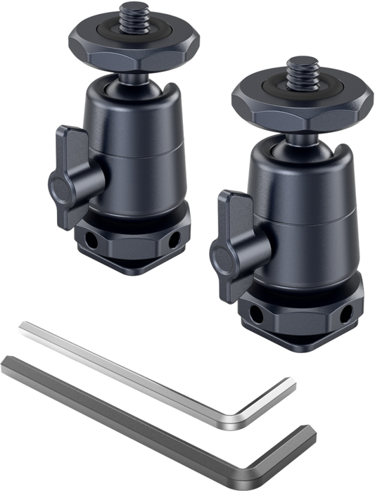SmallRig 2948 BallHead Mini with Removable Cold Shoe Mount 2pcs