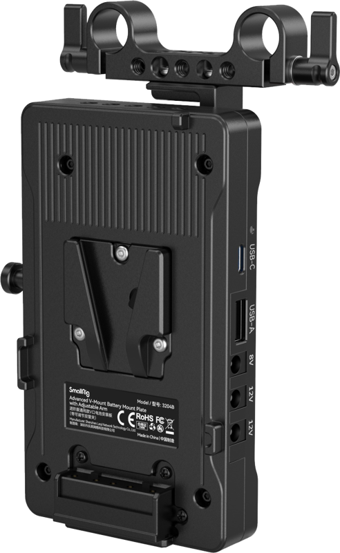 SmallRig 3204 Advanced V-Mount Battery Mount Plate with Adjustable Arm