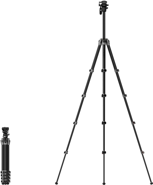 SmallRig 5477 Portable Video Carbon Fiber Tripod AP255Pro