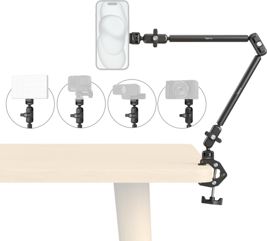SmallRig 5626 Desktop Magic Arm with Crab-Shaped Clamp Kit (MagSafe-Compatible Edition)