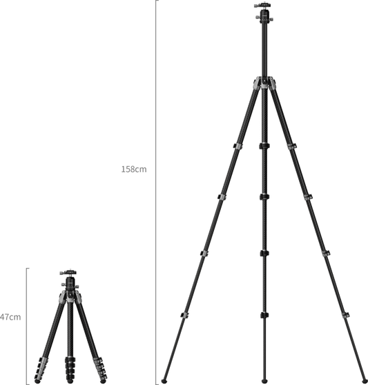 SmallRig 5478 Portable Photo Carbon Fiber Tripod