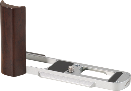 SmallRig 5943 L-Shaped Mount Plate with Wooden Handle for Panasonic LUMIX L10 Silver