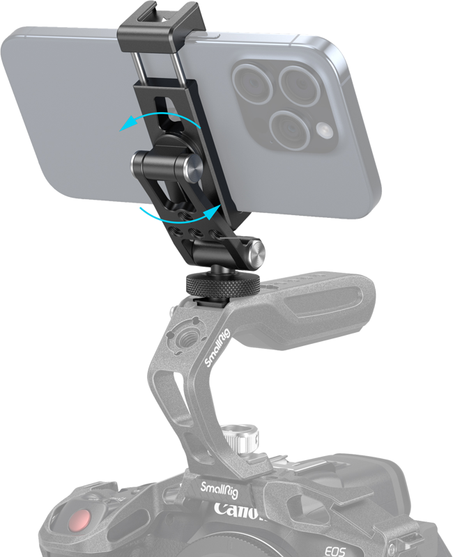 4382 Metal Phone Holder with Cold Shoe Mount