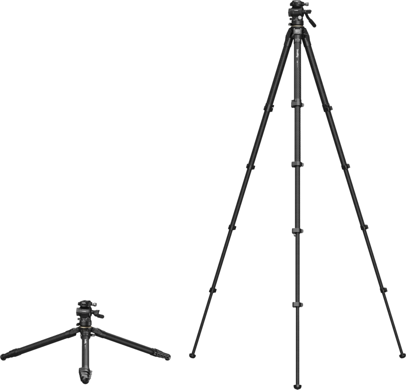 SmallRig 5028 Portable Carbon Fiber Travel Tripod Kit
