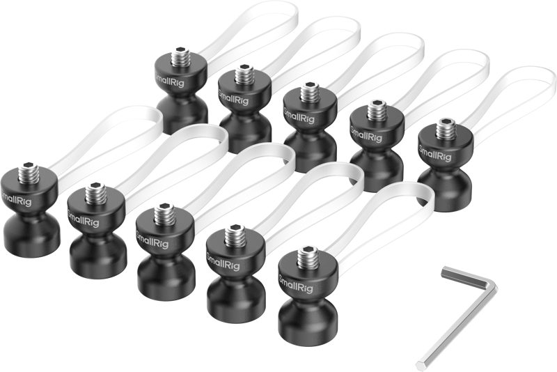 SmallRig 6527 Cable Clamp (10pcs) Black