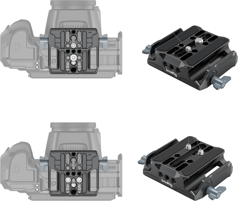 SmallRig 3357 Universal LWS Baseplate w dual 15mm Rod Clamp