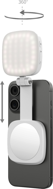SmallRig 4933 Vibe P48 Detachable Mobile Phone LED Video Light White
