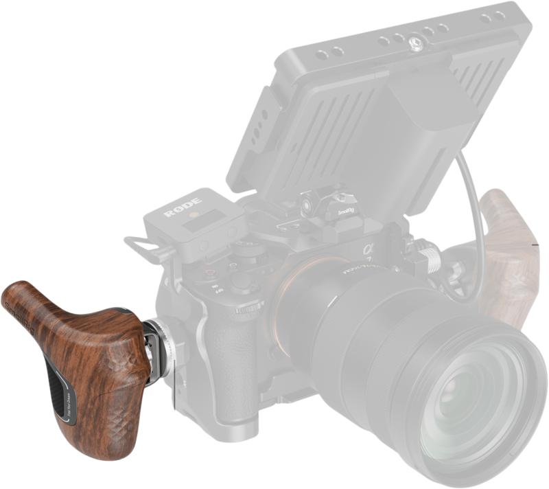 SmallRig 5162 ImageGrip Series Wooden Handle with ARRI Rosette (Left Side)