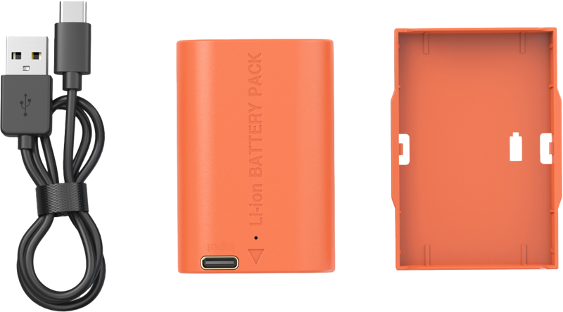 SmallRig 5407 Camera Battery USB-C Rechargeable Canon LP-E6P Orange