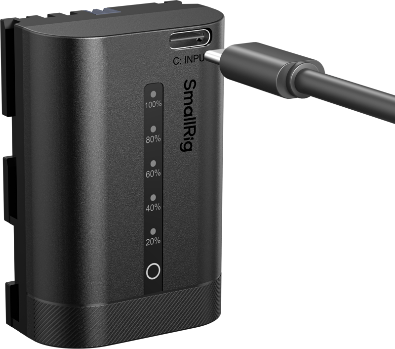 SmallRig 5298 USB-C Camera Battery with Power Display for Canon LP-E6P
