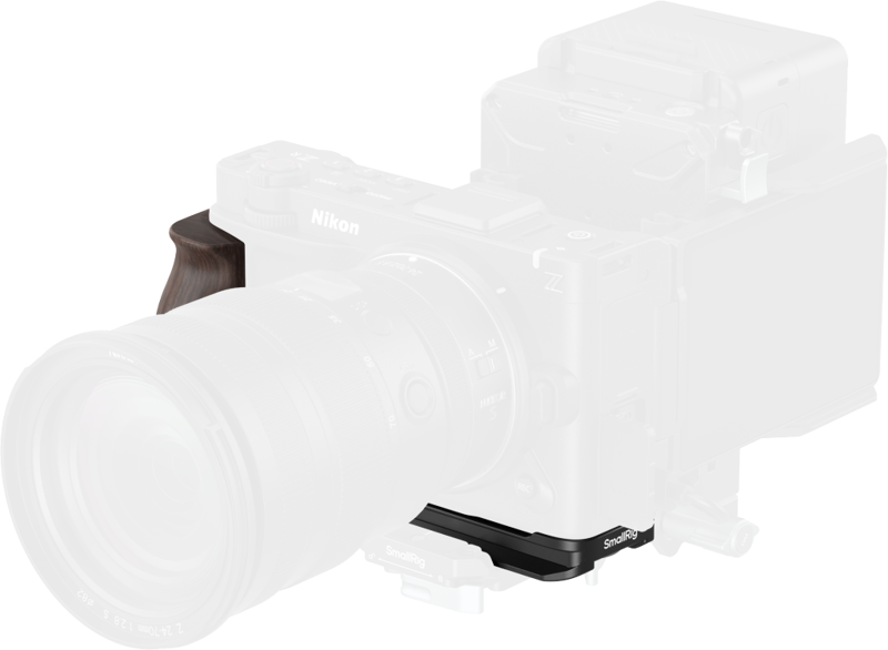 SmallRig 5906 L-Shaped Mount Plate with Wooden Handle for Nikon ZR