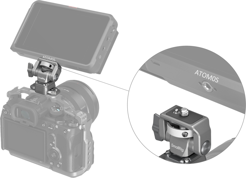 SmallRig 4487 HawkLock H21 Quick Release Monitor Support with NATO Clamp