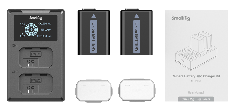 3818 NP-FW50 Battery & Charger Kit