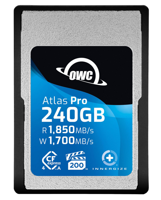 OWC CFexpress 4.0 Atlas Pro R1850/W1700/VPG200 (Type A), CFX A to B adapter incl. 240GB