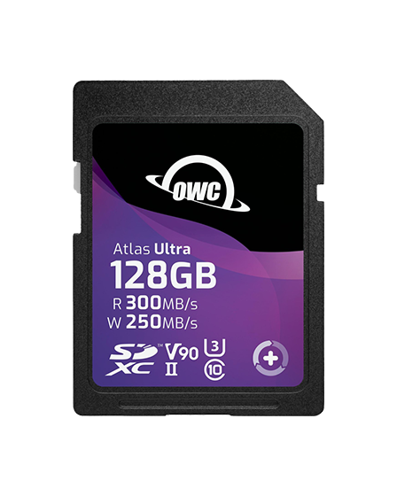 OWC SD Atlas Ultra SDXC UHS-II R300/W250 (V90) 128GB
