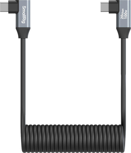 SmallRig 4793 USB-C Angled to USB-C Angled Coiled