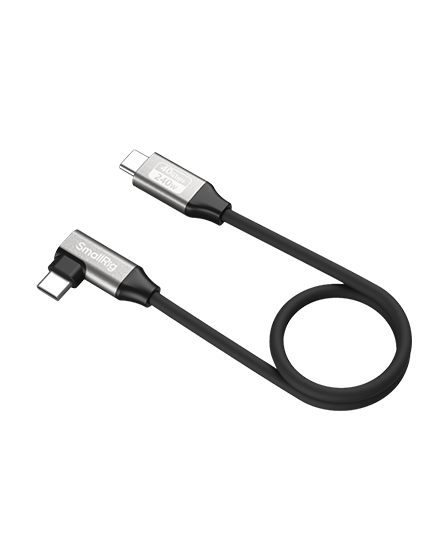 SmallRig 5075 USB-C Data Cable (Straight to Angled, 35cm)