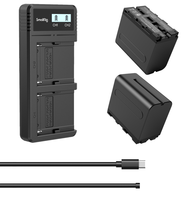 SmallRig 3823 NP-F970 Battery & Charger Kit