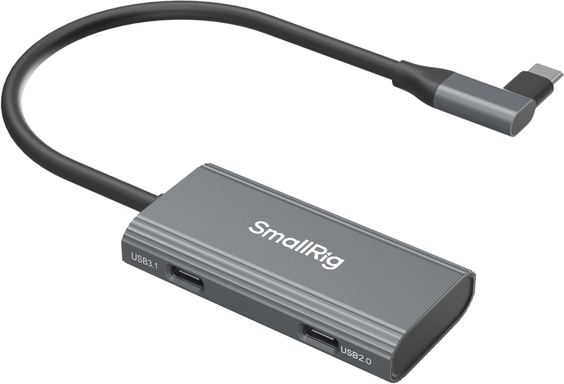 SmallRig 4598 USB-C Hub 4-in-1 PD/USB-C 3.1/USB-C 2.0 with Audio Adapter