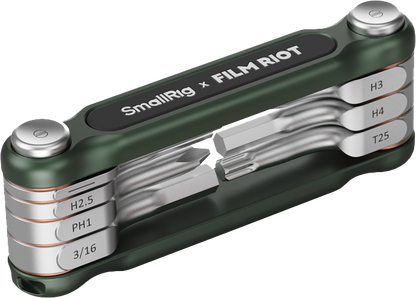 SmallRig 4812 x FILM RIOT 7-in-1 Folding Wrench Set with Multiple Angle Positioning Green