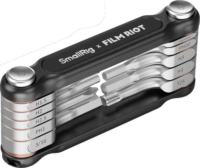 SmallRig 4375 x FILM RIOT 10-in-1 Folding Wrench Set with Multiple Angle Positioning Black
