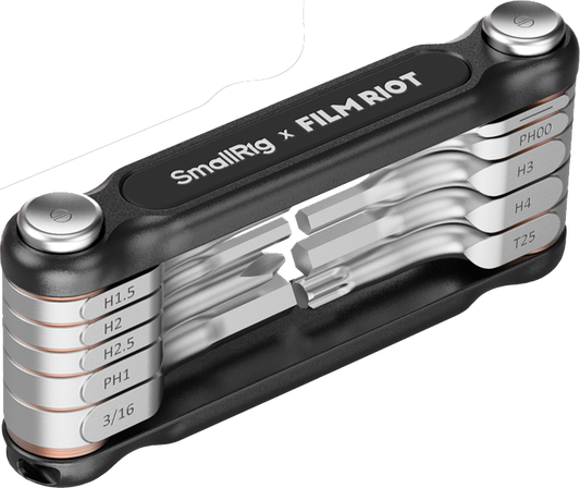 SmallRig 4375 x FILM RIOT 10-in-1 Folding Wrench Set with Multiple Angle Positioning Black