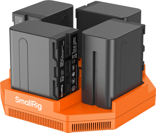 SmallRig 4834 NP-F970 4-Channel Camera Battery Charger & 4-Battery Kit