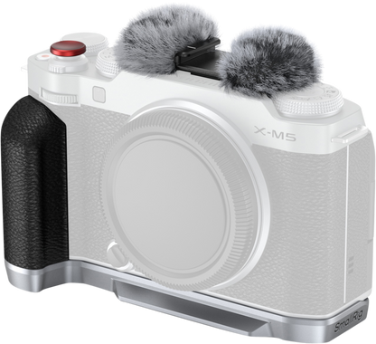 SmallRig 4875 L-Shape Mount Plate with Silicone Handle for FUJIFILM X-M5 Sliver