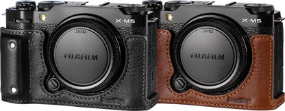 SmallRig 4879 Camera Leather Half Case Kit for FUJIFILM X-M5 Black