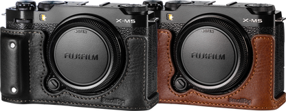 SmallRig 4880 Camera Leather Half Case Kit for FUJIFILM X-M5 Brown