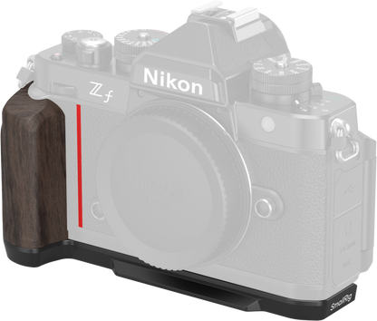 SmallRig 4801 L-Shape Mount Plate with Wooden Handle for Nikon Z f