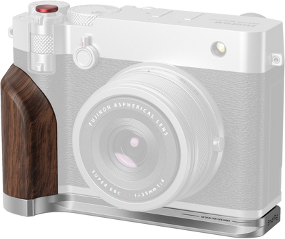 SmallRig 5265 L-Shape Mount Plate with Wooden Handle for FUJIFILM GFX100RF Silver