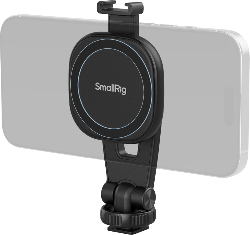 SmallRig 5283 AC-10 Attachable Phone Clamp with Cold Shoe Mount
