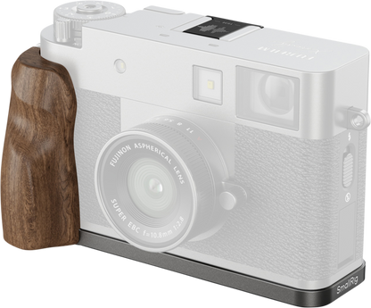 SmallRig 5394 L-Shaped Mount Plate with Wooden Handle for FUJIFILM X half Charcoal Silver