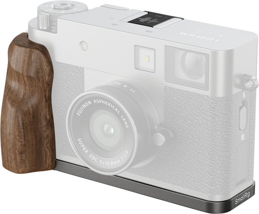 SmallRig 5394 L-Shaped Mount Plate with Wooden Handle for FUJIFILM X half Charcoal Silver