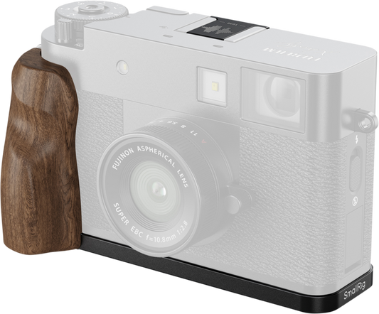 SmallRig 5224 L-Shaped Mount Plate with Wooden Handle for FUJIFILM X half Black