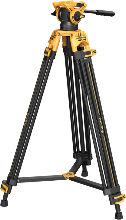 SmallRig 5523 Video Tripod with Heavy-Duty Fluid Head AD-01 (BumbleBee Edition）