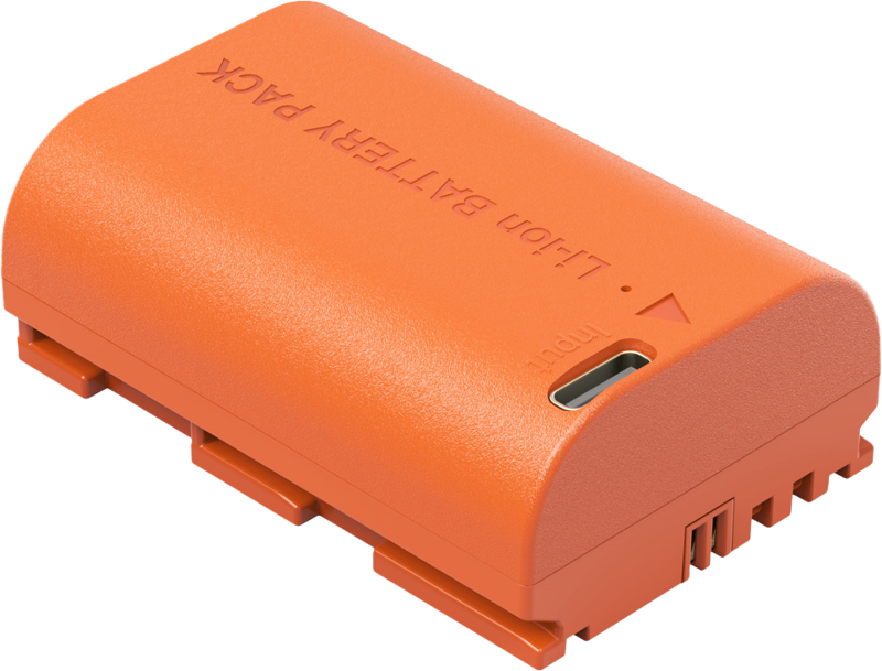 SmallRig 5407 Camera Battery USB-C Rechargeable Canon LP-E6P Orange