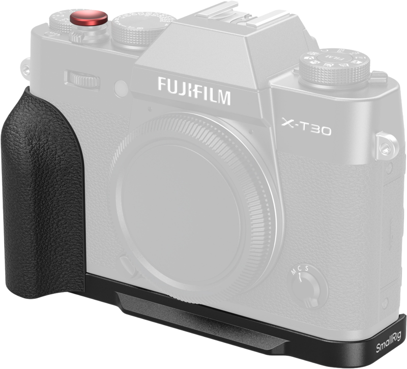 SmallRig 5663 L-Shaped Mount Plate with Silicone Handle for FUJIFILM X-T30 / T30 II / T30 III Black