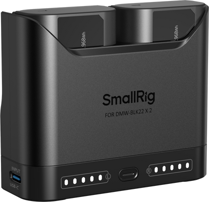 SmallRig 5487 Turbo Charging Kit for DMW-BLK22 Camera Batteries