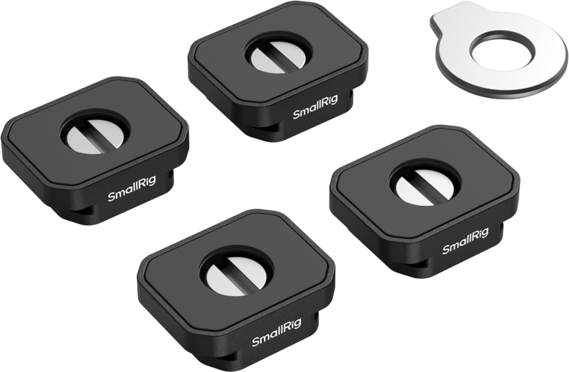SmallRig 5472 Mount Plate with Cold Shoe Mount (4pcs)