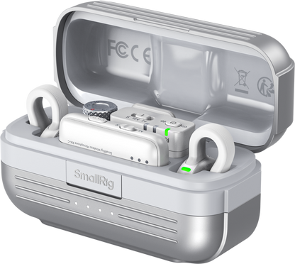 SmallRig 5716 S70 Wireless Microphone with Multi-Device Compatibility (White)
