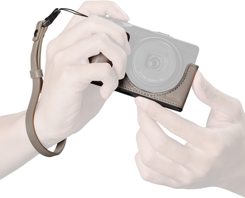 SmallRig 5677 Leather Case Kit for RICOH GR IV / GR III / GR IIIx / GR III HDF / GR IIIx HDF (Grey)