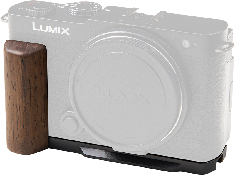 SmallRig 5945 L-Shaped Mount Plate with Wooden Handle for Panasonic S9