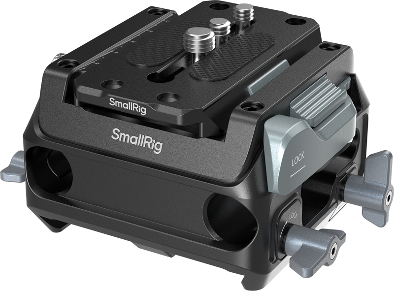 SmallRig 5366 Manfrotto-Type Mount Plate Kit with 15mm Dual Rod Clamp
