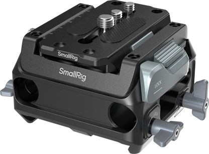 SmallRig 5366 Manfrotto-Type Mount Plate Kit with 15mm Dual Rod Clamp