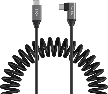SmallRig 5730 USB-C Data Cable Coiled (Straight to Angled)