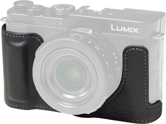 SmallRig 5698 Leather Half Case for Panasonic LUMIX L10 Black