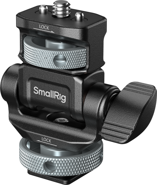 SmallRig 6313 Monitor Support for Horizontal & Vertical Shooting with Cold Shoe Mount
