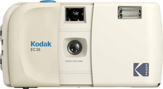 Kodak EC35 Film Camera Vanilla White + Kodak Ultra Max 24 Exp